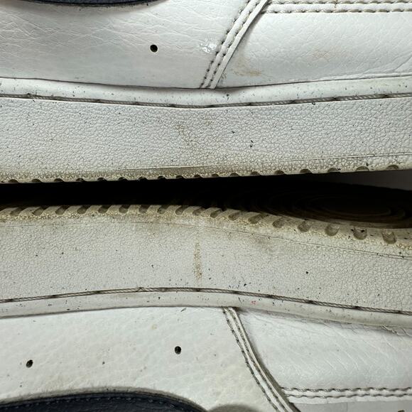 Nike Court Vision Low Casual Shoes Mens Size 10.5 White Black Comfort Sneakers - Picture 10 of 12